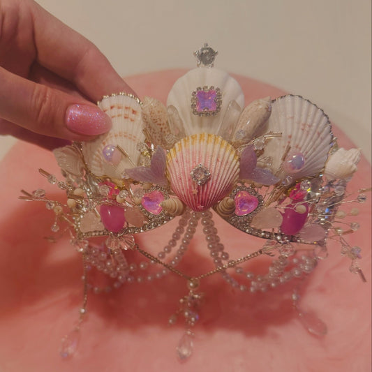Mermaid Seashell Crown ~ Pink Mermaid Fantasia
