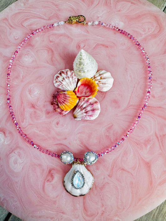 'The Dream Necklace' - Handmade Beaded Necklace Ft. Genuine Pearls & Swarovski Crystals