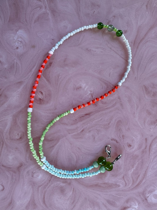 Mens Japanese Beaded Necklace