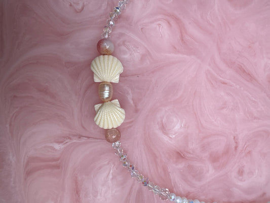 Handmade Crystal Bead & Pearl Necklace