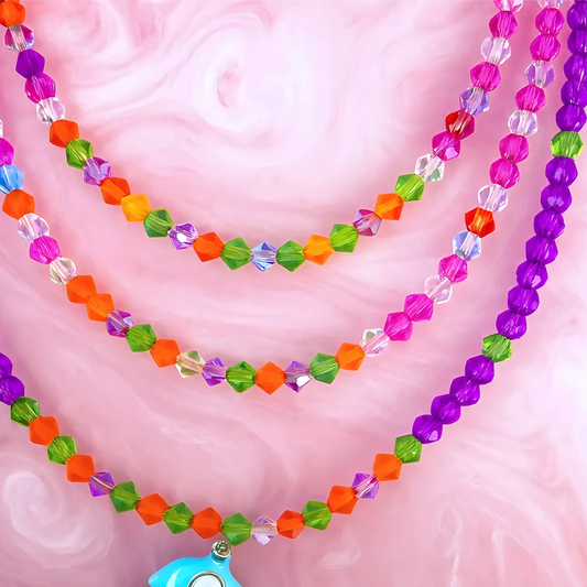 'Carnival Tide' - Handmade Necklace ft. Sparkling Czech Crystals