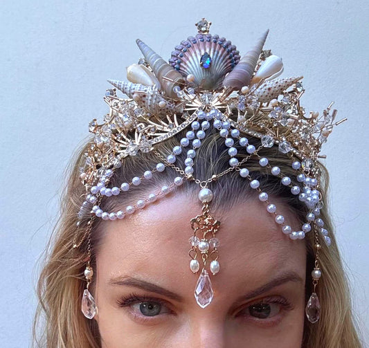 Moonlit Goddess Mermaid Crown