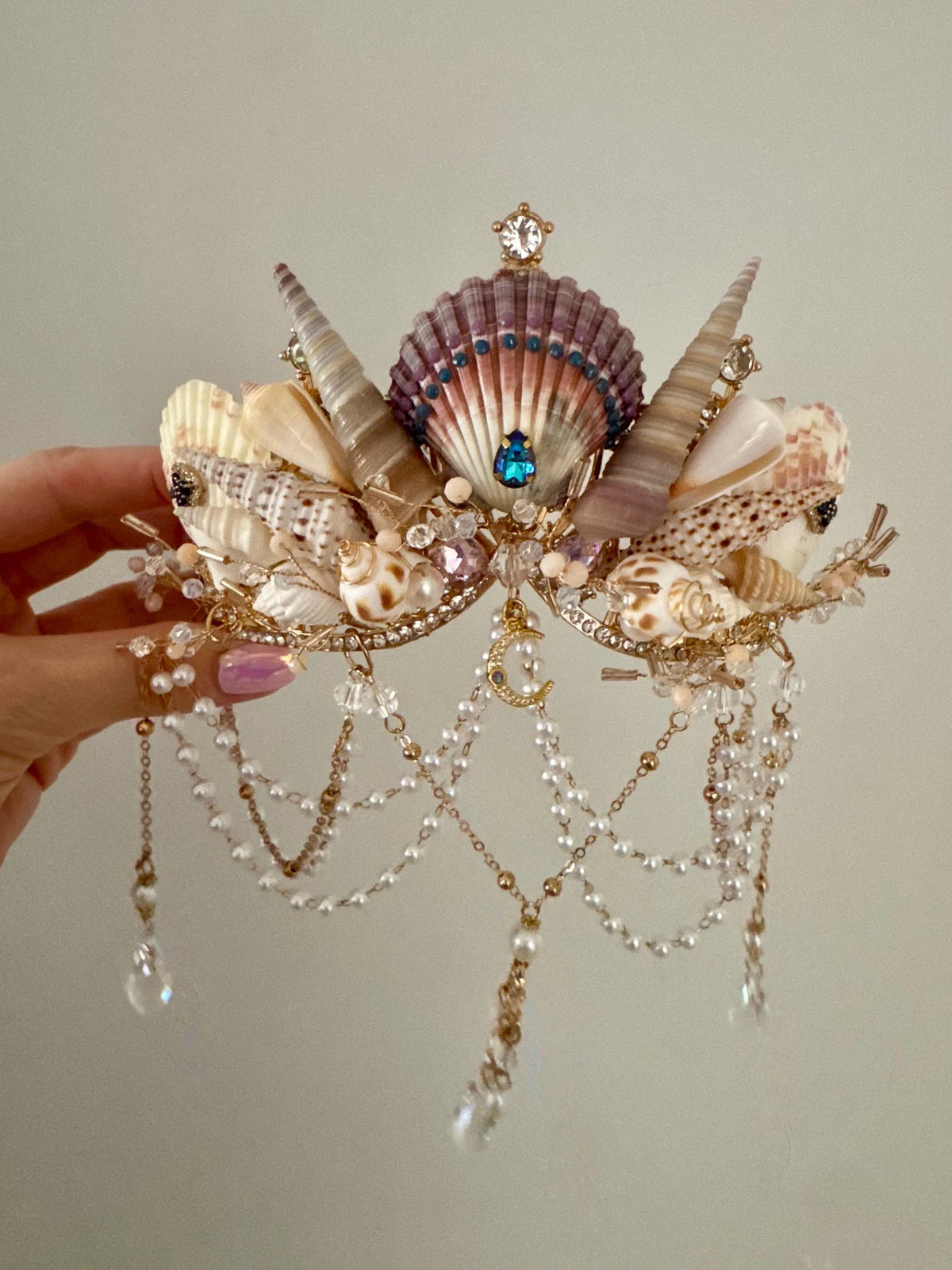 Moonlit Goddess Mermaid Crown