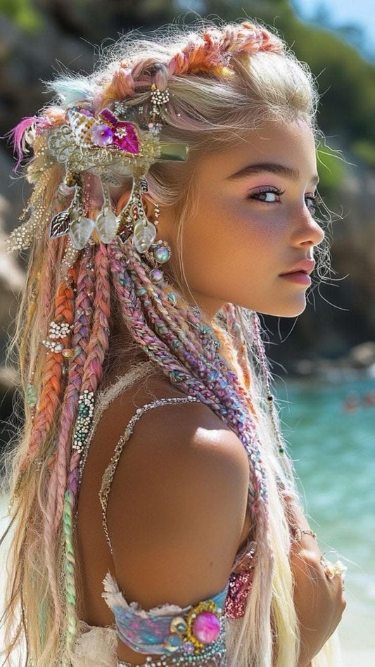 Kookaburra Seashell Handmade Genuine Gold Hairclip, Mother’s Day, Birthday, Wedding Accessories