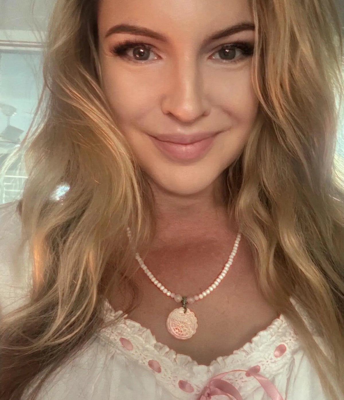Magical Pink Queen Conch Shell Necklace