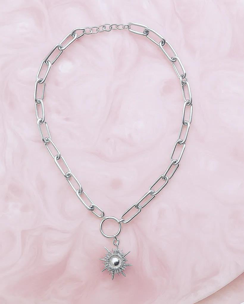 Cool Kids 'You Are My Sun' Silver Necklace