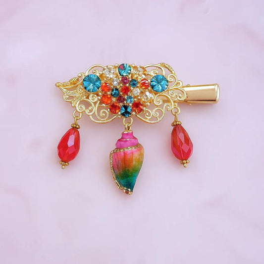 'Mystic Treasure' - Genuine Gold Hair Clip
