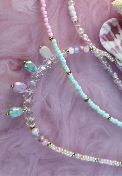 Handmade Beaded Necklace featuring Swarovski Crystals