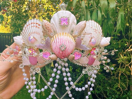 Mermaid Seashell Crown ~ Pink Mermaid Fantasia