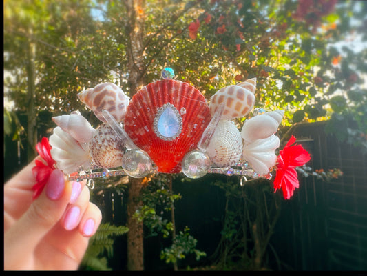 Mermaid Seashell Crown ~ Shells & Flowers