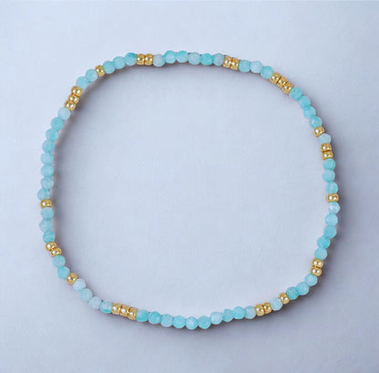 エメラルドグリーンクリスタルブレスレット、ロンデルロジウムメッキ925スターリングシルバーヨーロピアンビーズ