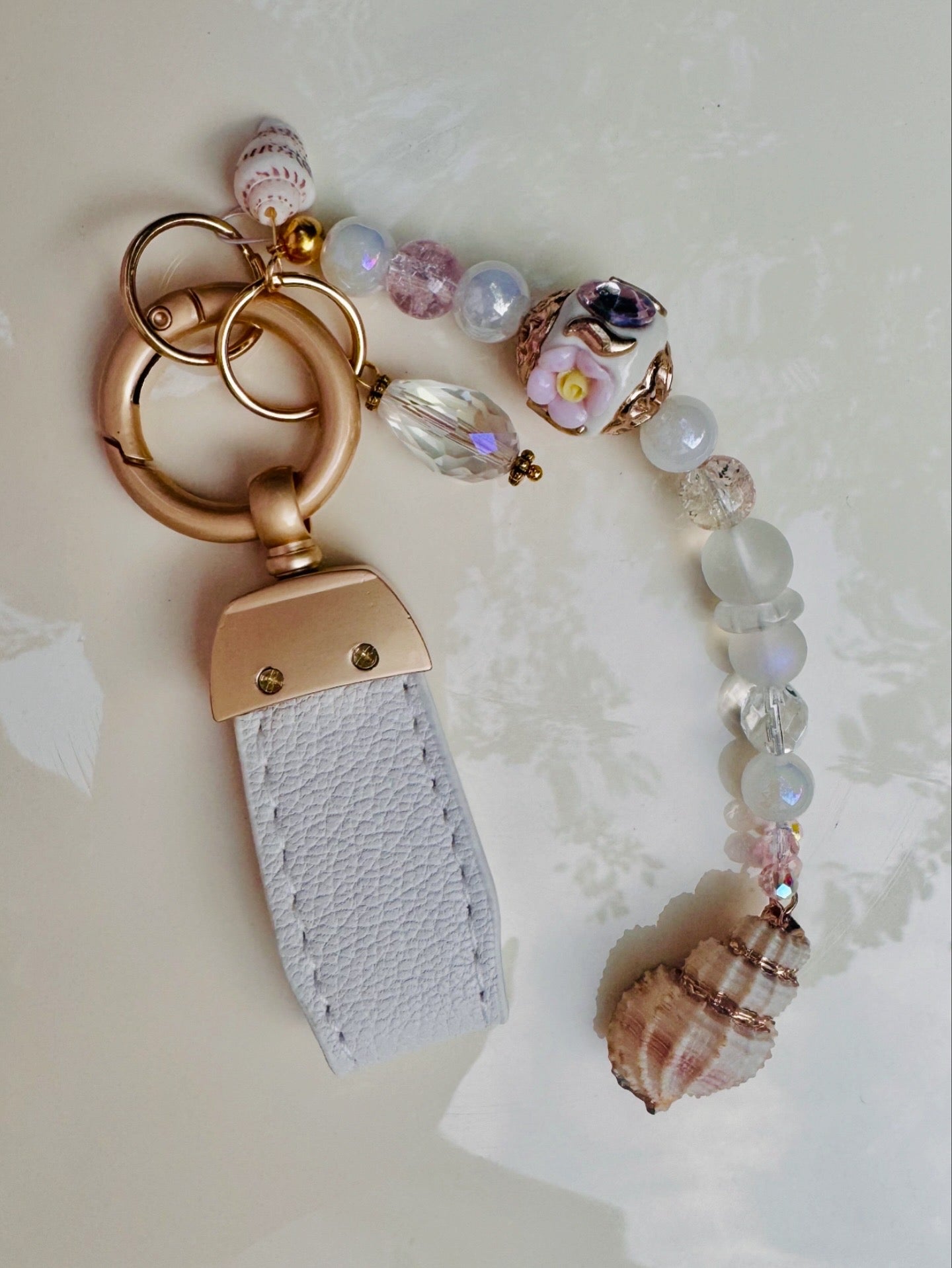 Handmade Bag Charm with Genuine Swarovski Crystals