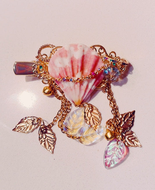 'Queen of the Tides' - Genuine Gold Hair Clip