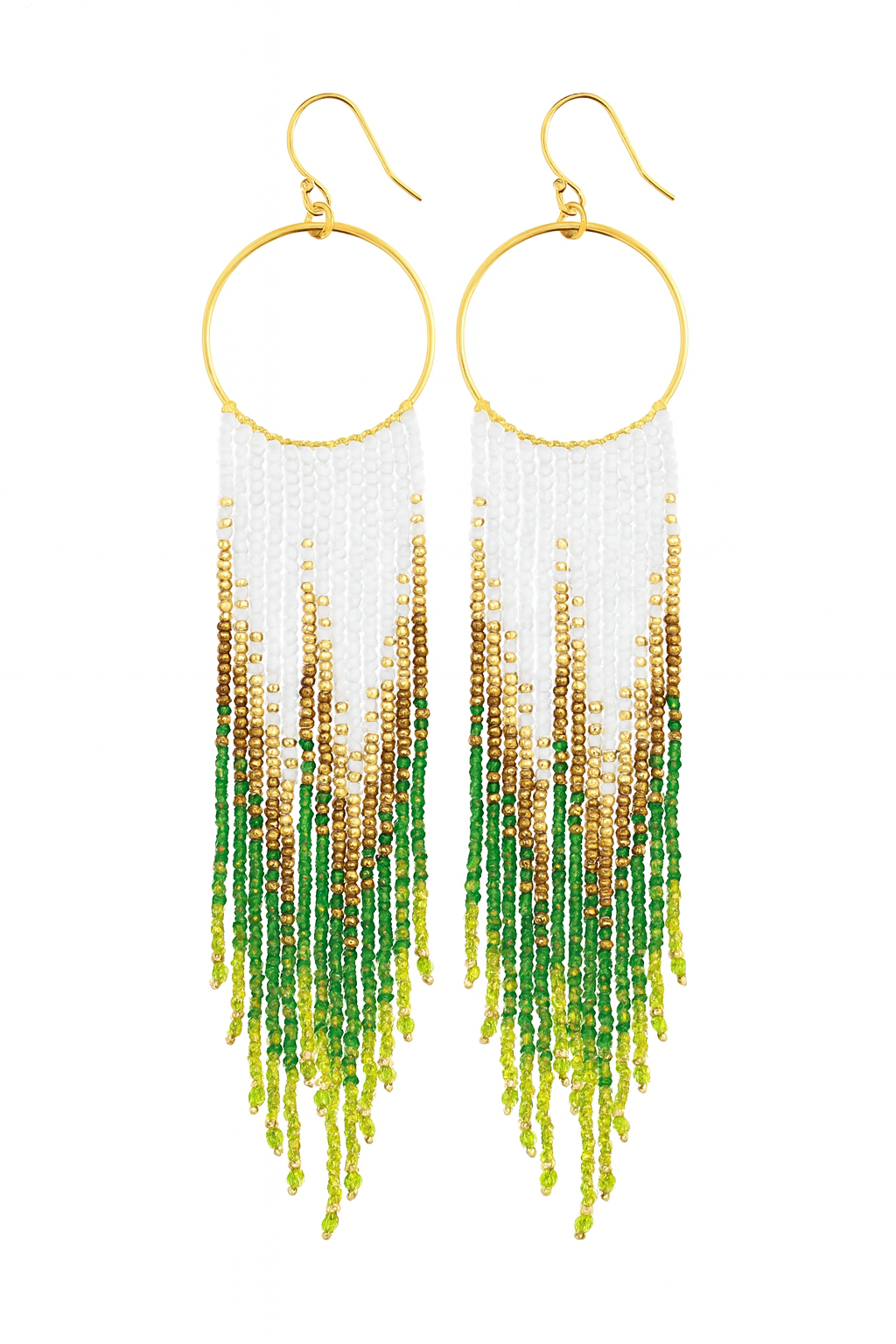 Jellyfish Handmade Designer Beaded Earrings in Collectable Clamshell Case