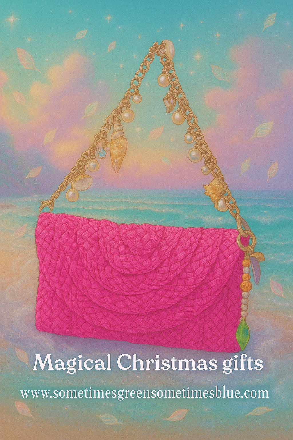 Seashell Fantasy Handbag ~ featuring 14 carat gold Etty charm