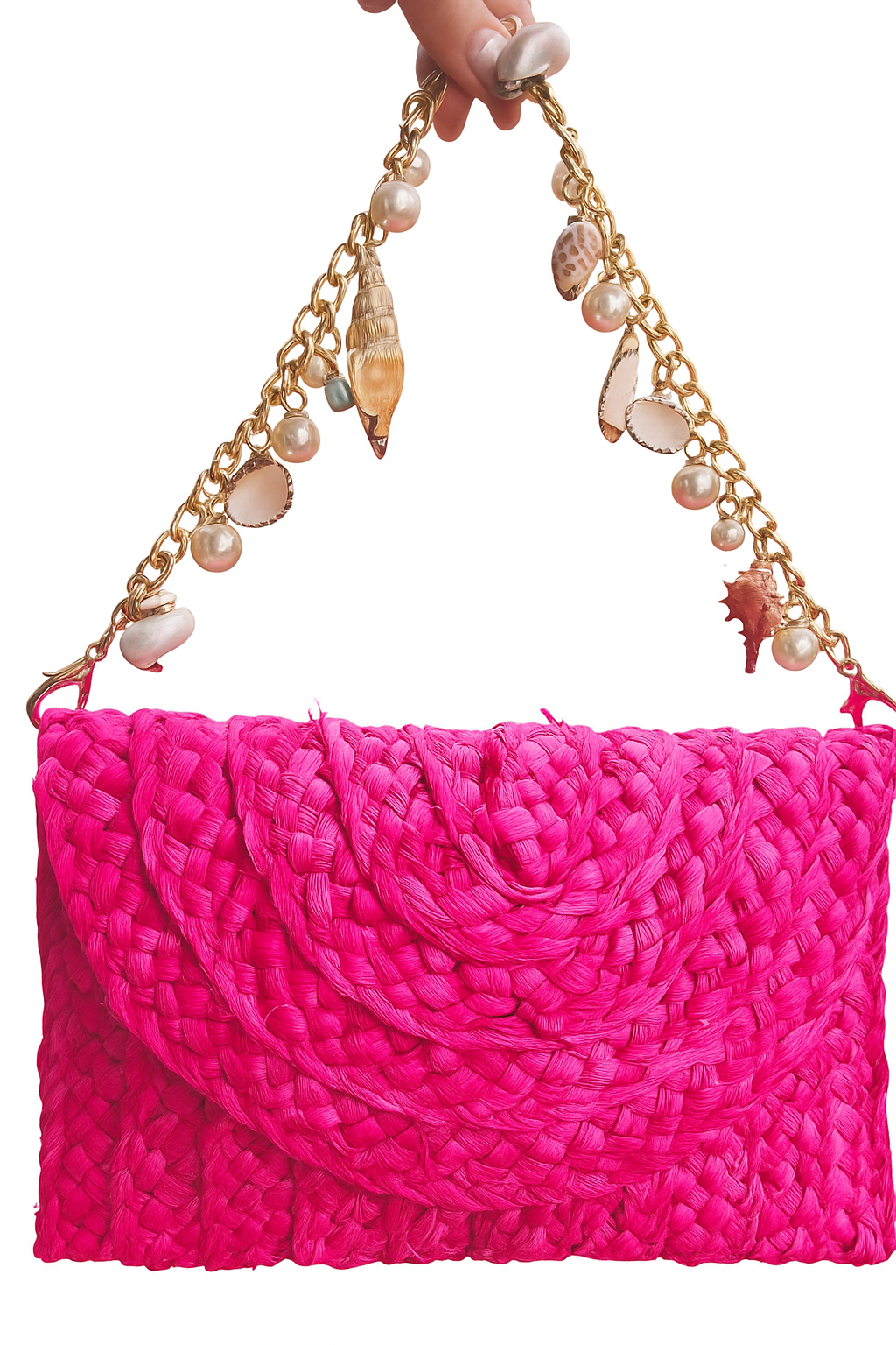 Seashell Fantasy Handbag ~ featuring 14 carat gold Etty charm