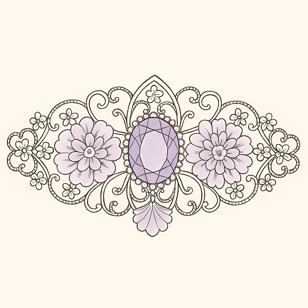 ✨ Celestial Bloom Gold Hair Clip ✨