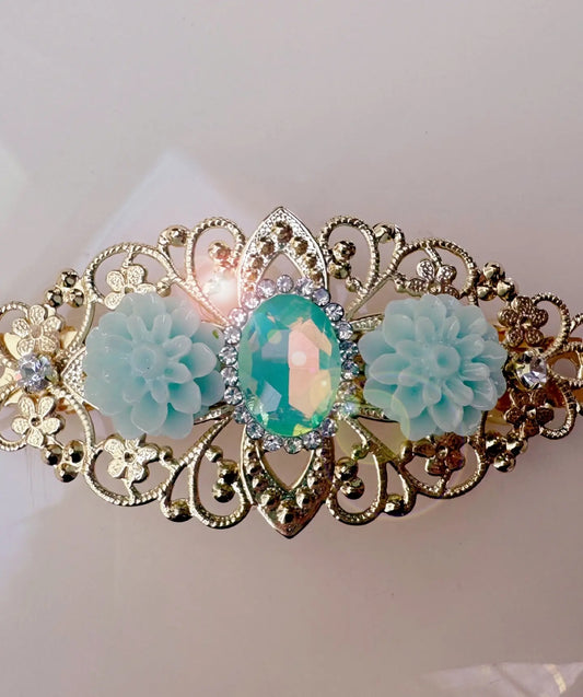 ✨ Celestial Bloom Gold Hair Clip ✨