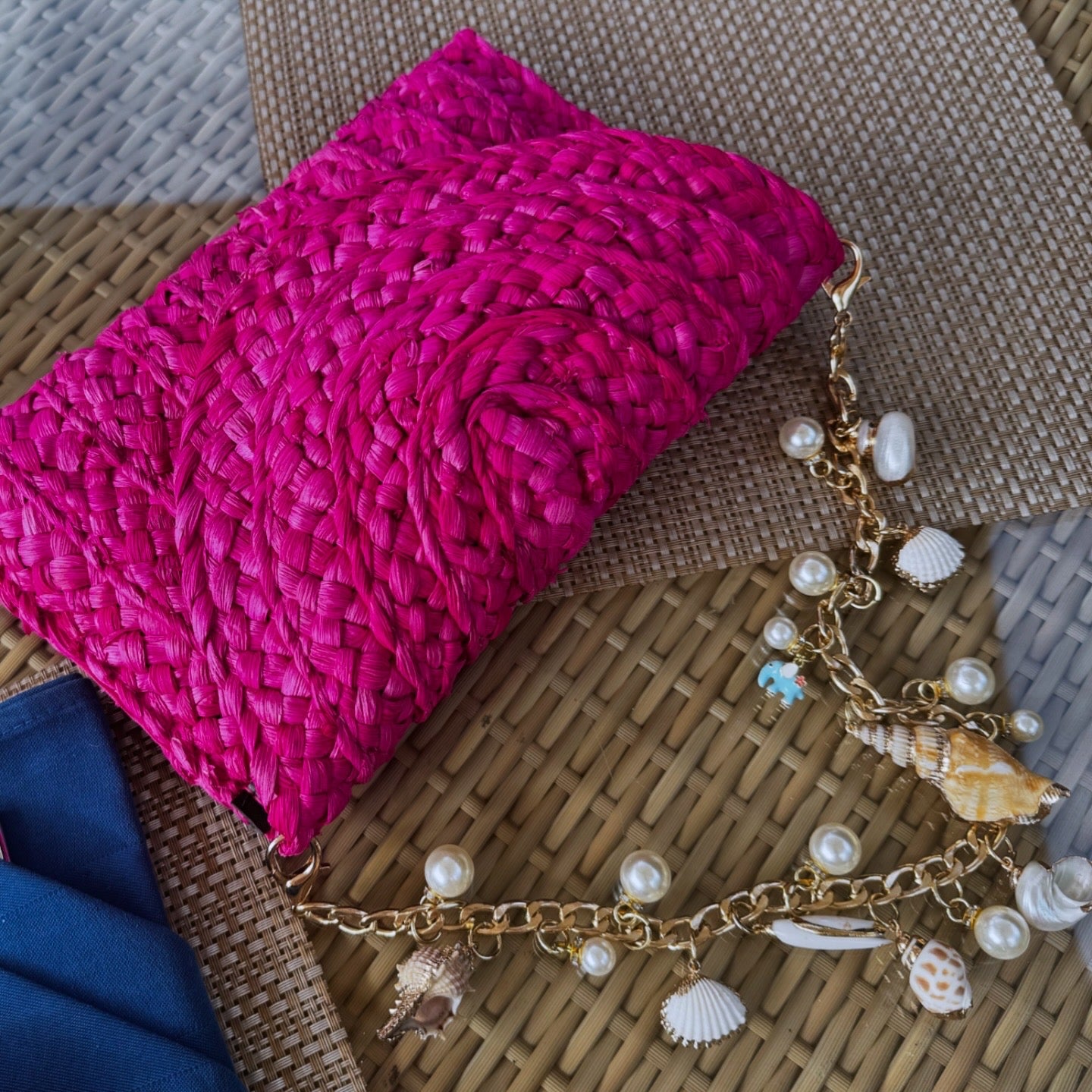 Seashell Fantasy Handbag ~ featuring 14 carat gold Etty charm
