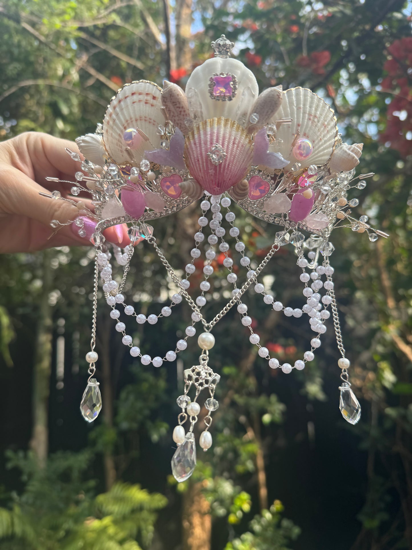 Mermaid Seashell Crown ~ Pink Mermaid Fantasia