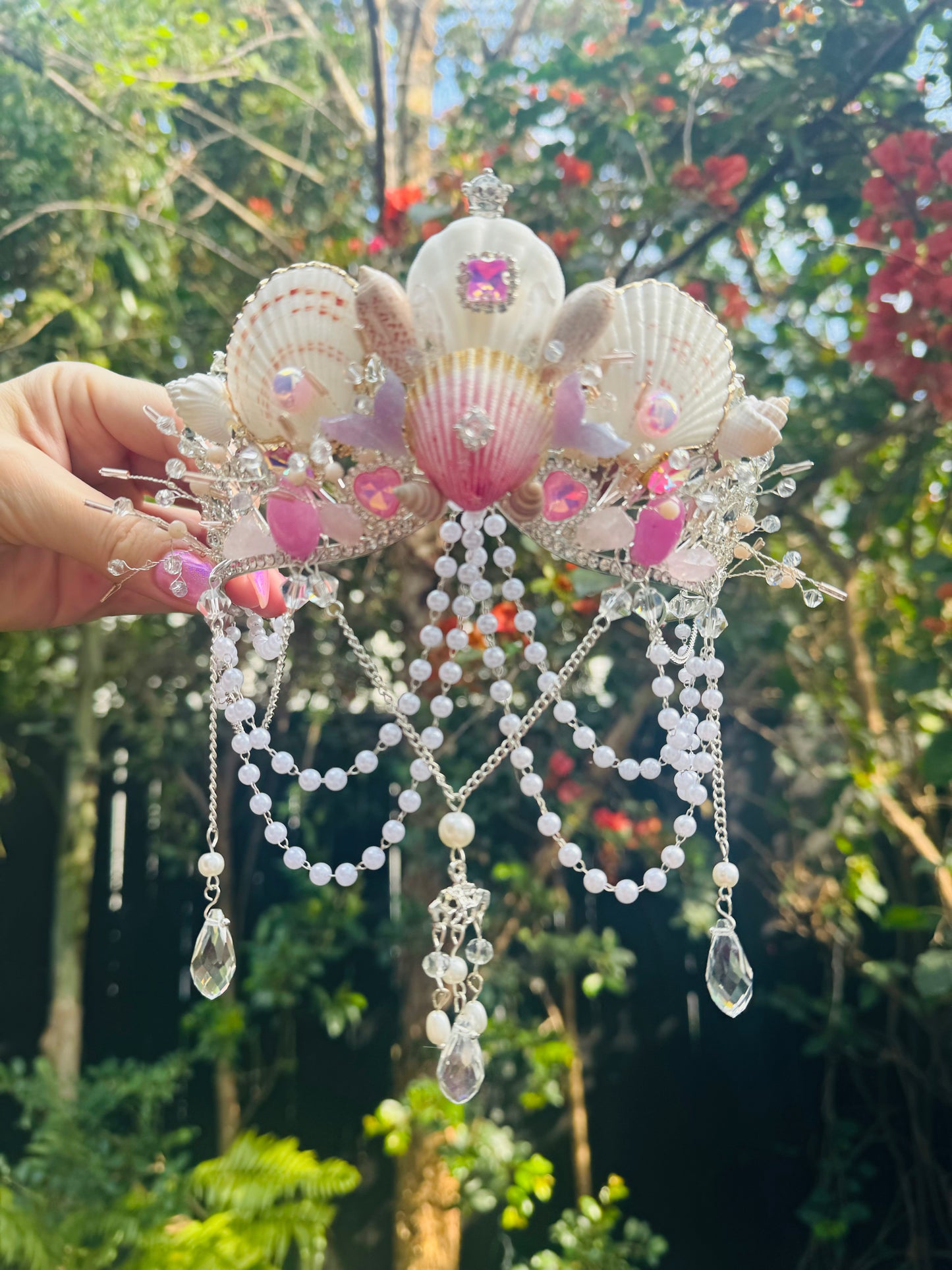 Mermaid Seashell Crown ~ Pink Mermaid Fantasia