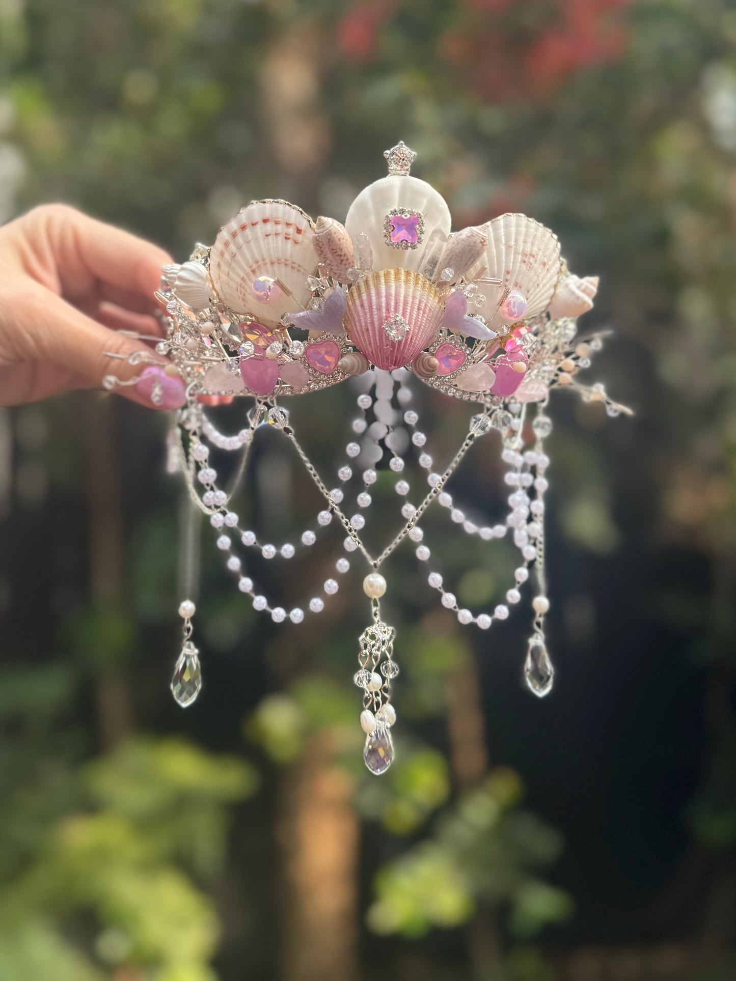 Mermaid Seashell Crown ~ Pink Mermaid Fantasia