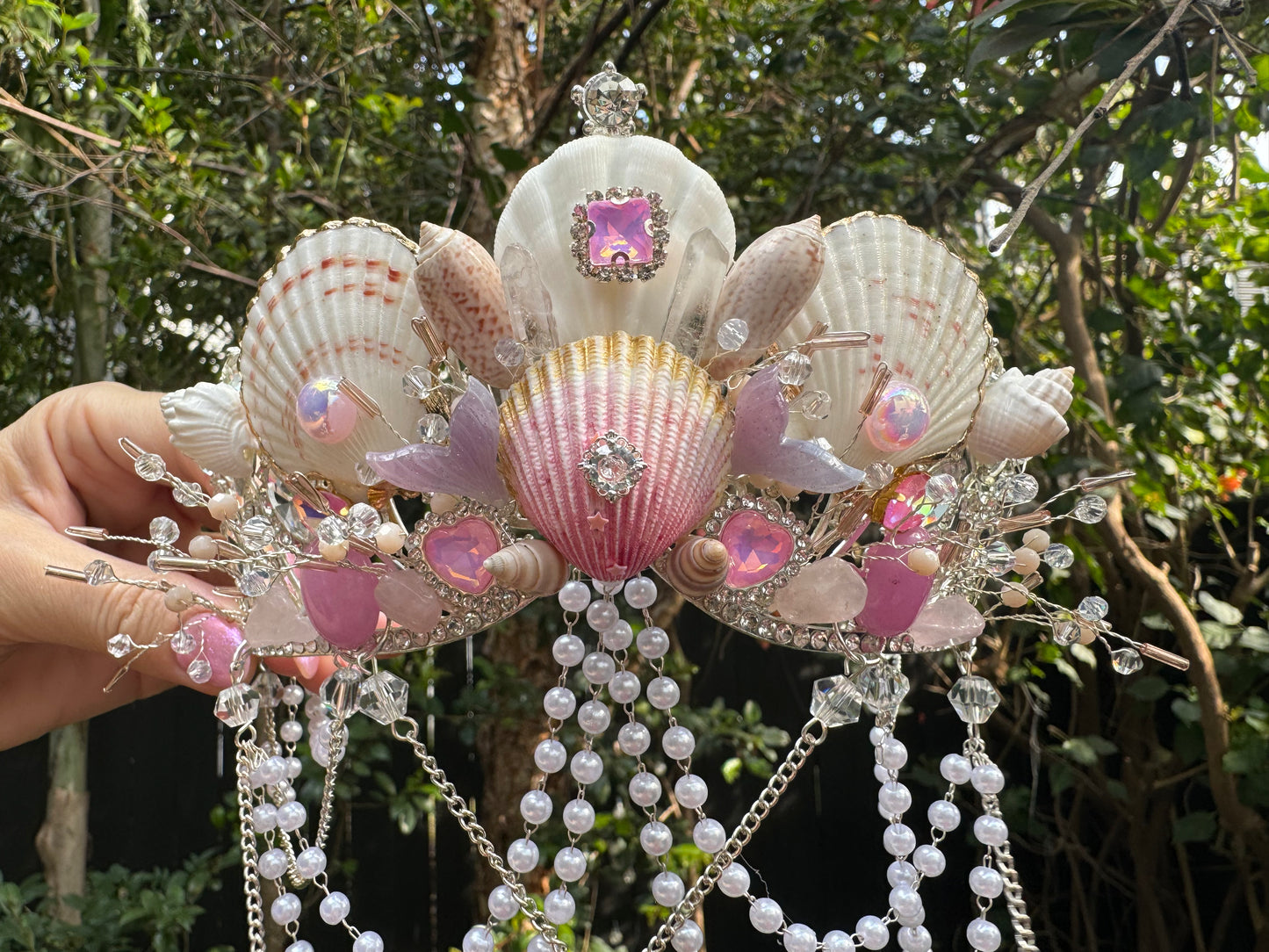 Mermaid Seashell Crown ~ Pink Mermaid Fantasia