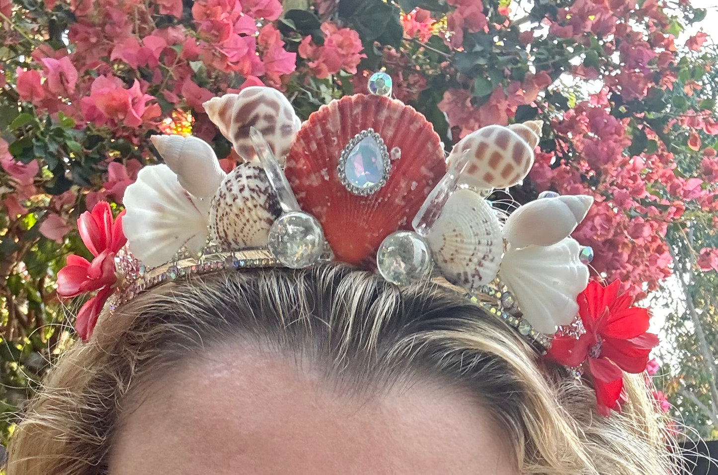 Mermaid Seashell Crown ~ Shells & Flowers