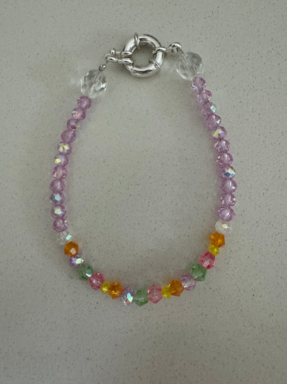 Sweet Dreams Czech Crystal Bracelet feat. Platinum Silver Clasp