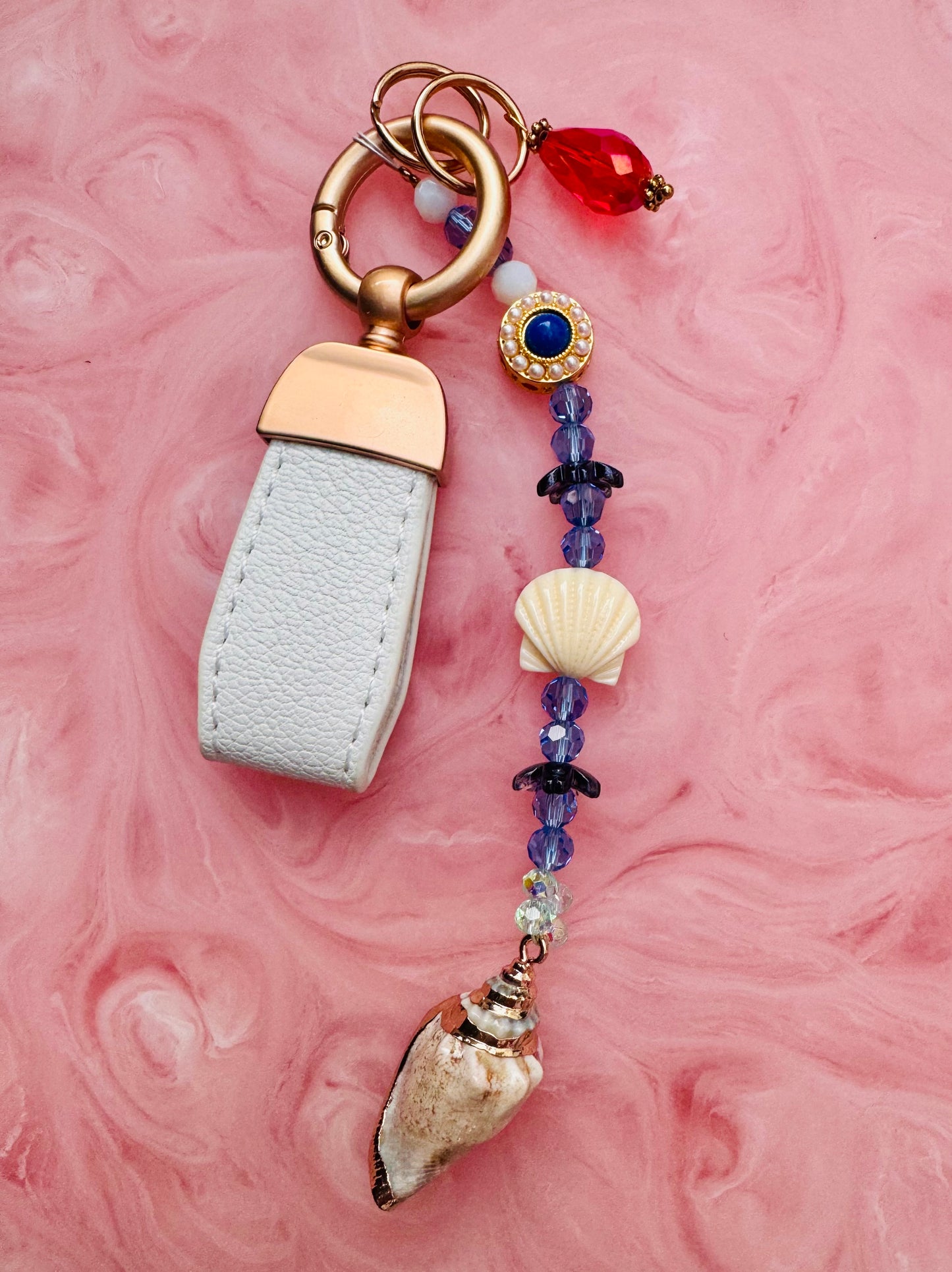 Handmade Bag Charm with Genuine Swarovski Crystals