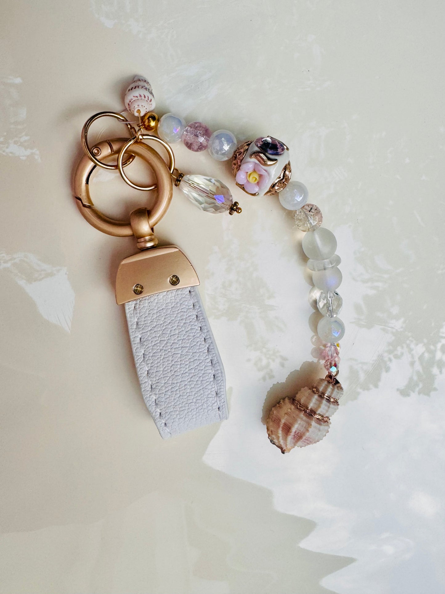 Handmade Bag Charm with Genuine Swarovski Crystals