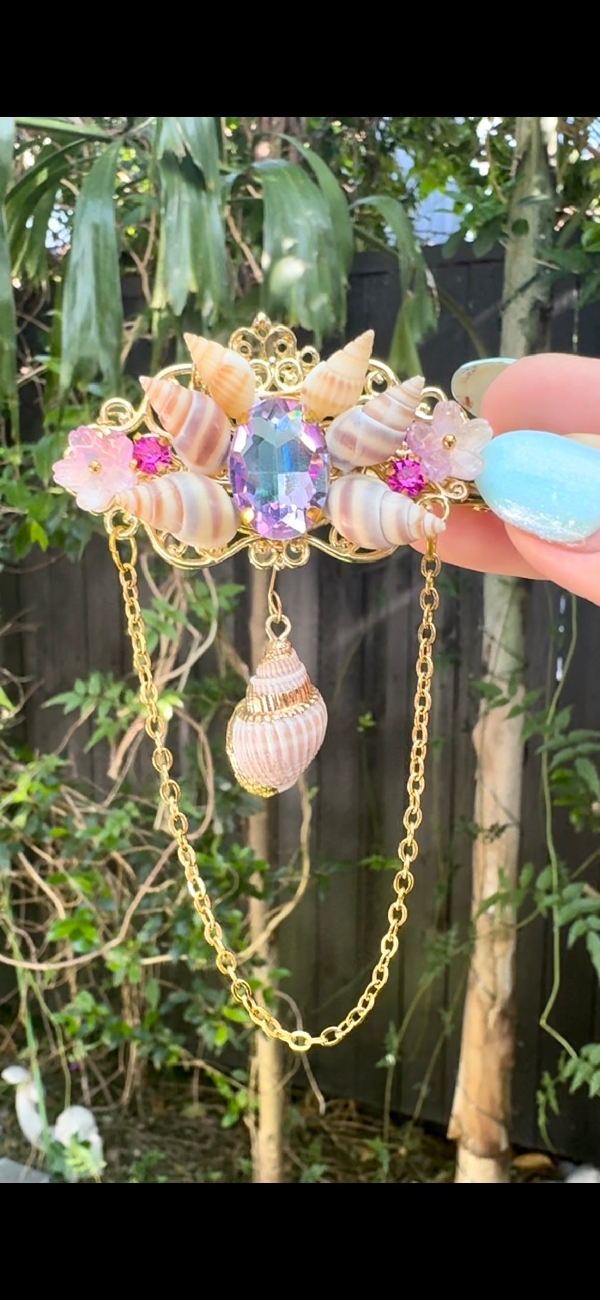 Aurora Tide ~ 14k Gold Hair Accessory