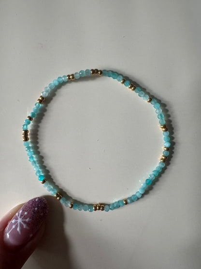 エメラルドグリーンクリスタルブレスレット、ロンデルロジウムメッキ925スターリングシルバーヨーロピアンビーズ