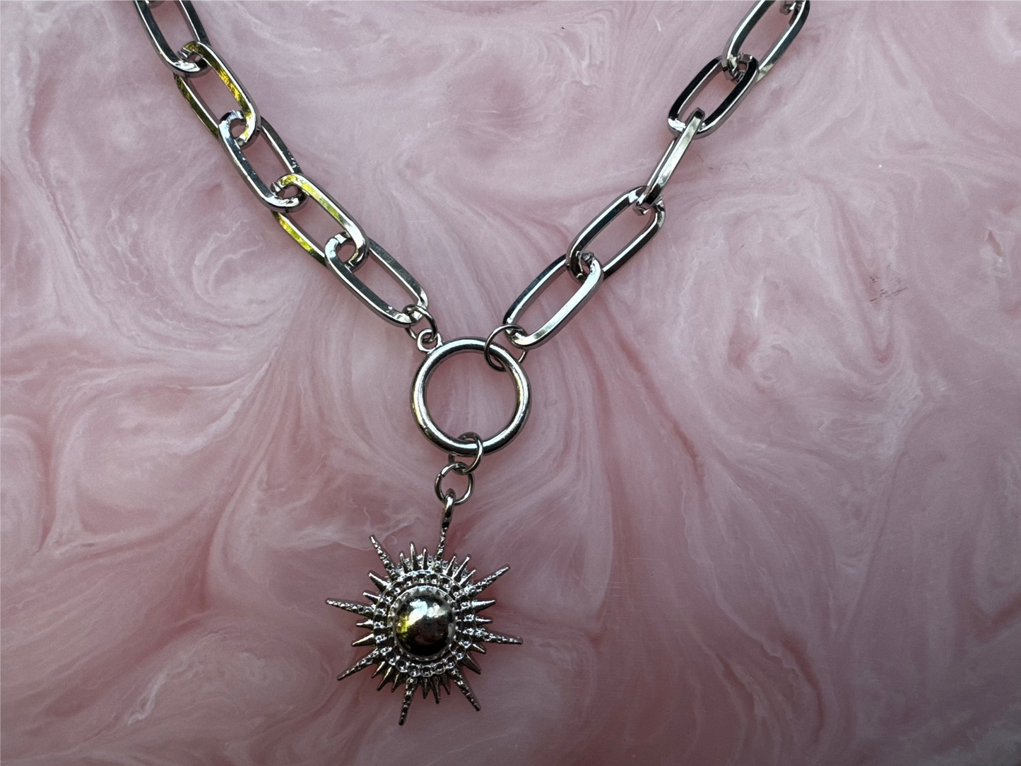 Cool Kids 'You Are My Sun' Silver Necklace