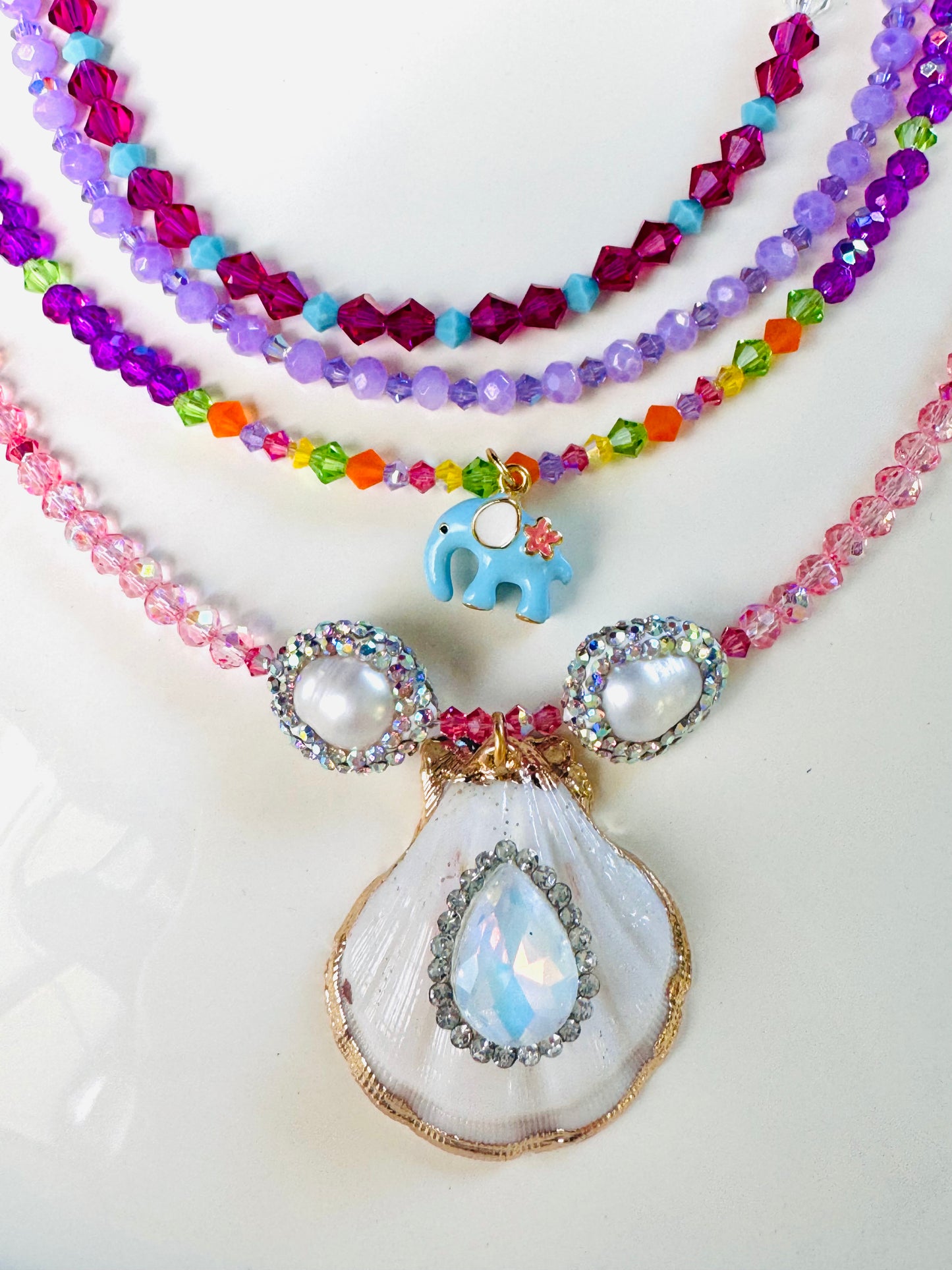 'The Dream Necklace' - Handmade Beaded Necklace Ft. Genuine Pearls & Swarovski Crystals