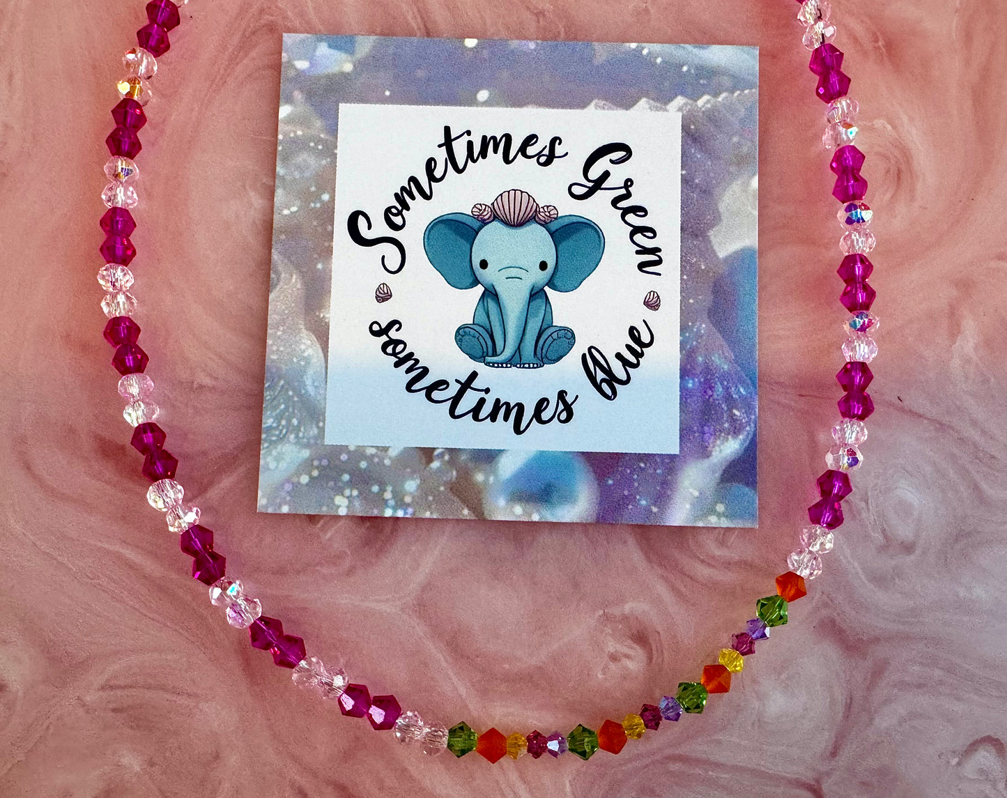 'Carnival Tide' - Handmade Necklace ft. Sparkling Czech Crystals