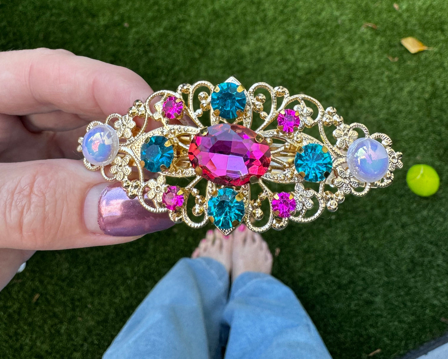 'Jewel of the Dunes' - Handmade Hair Accessory