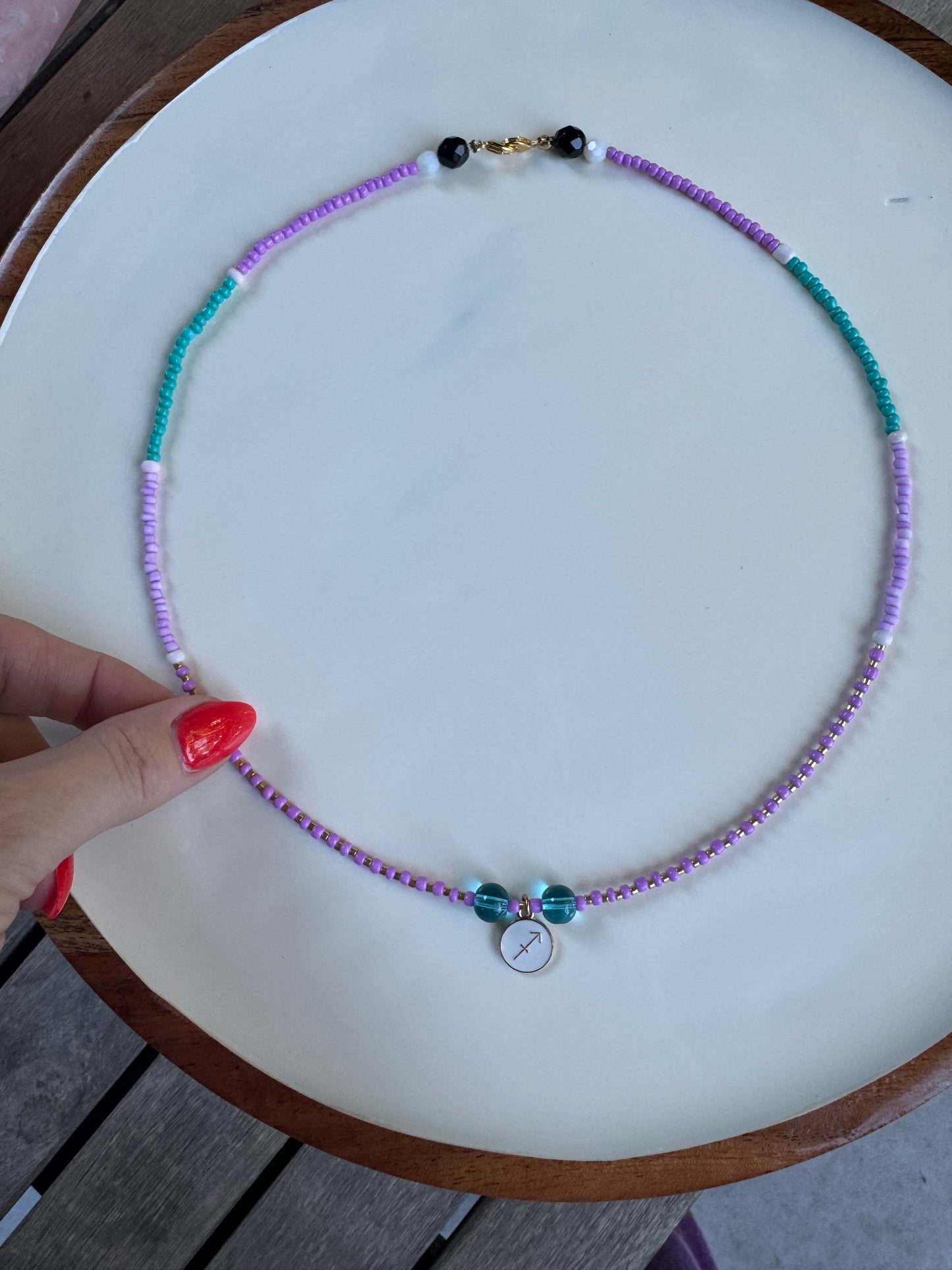 Mens Japanese Beaded Necklace - Made to order