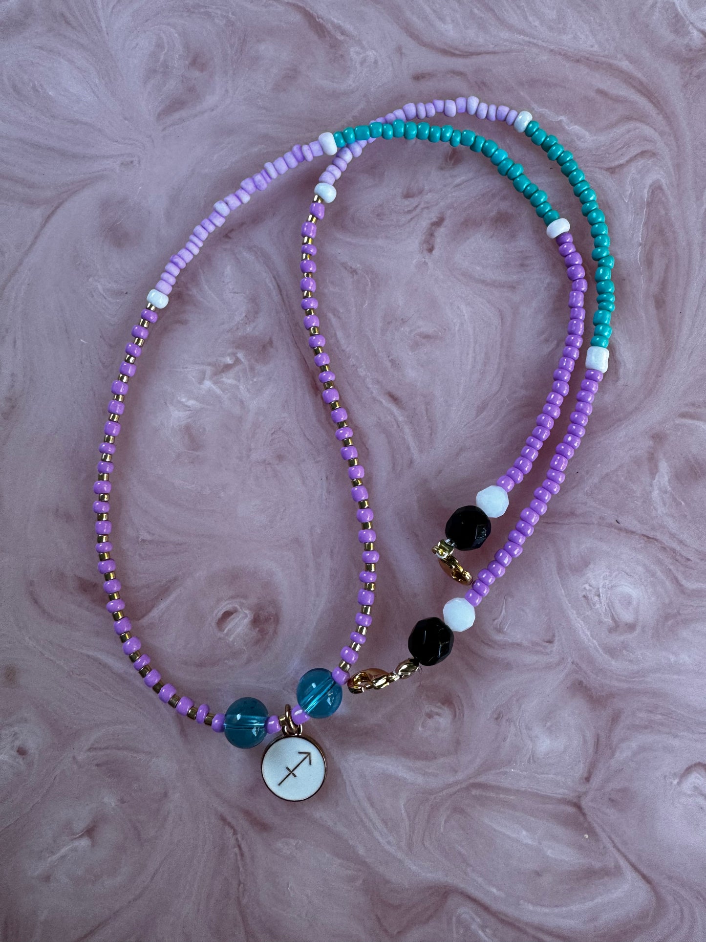 Mens Japanese Beaded Necklace - Made to order