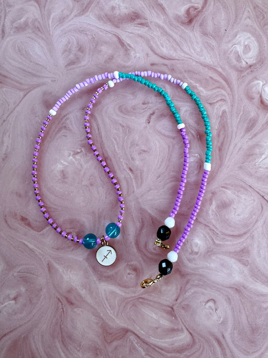 Mens Japanese Beaded Necklace - Made to order