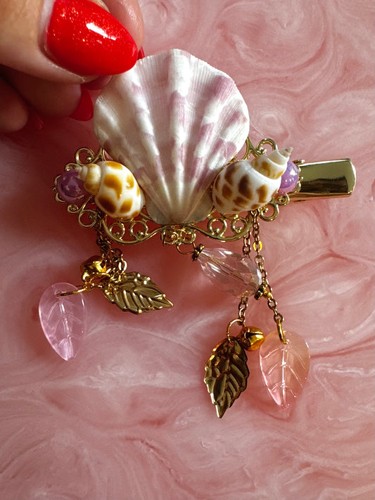 Pince à cheveux en or véritable « Sirens Jewels »