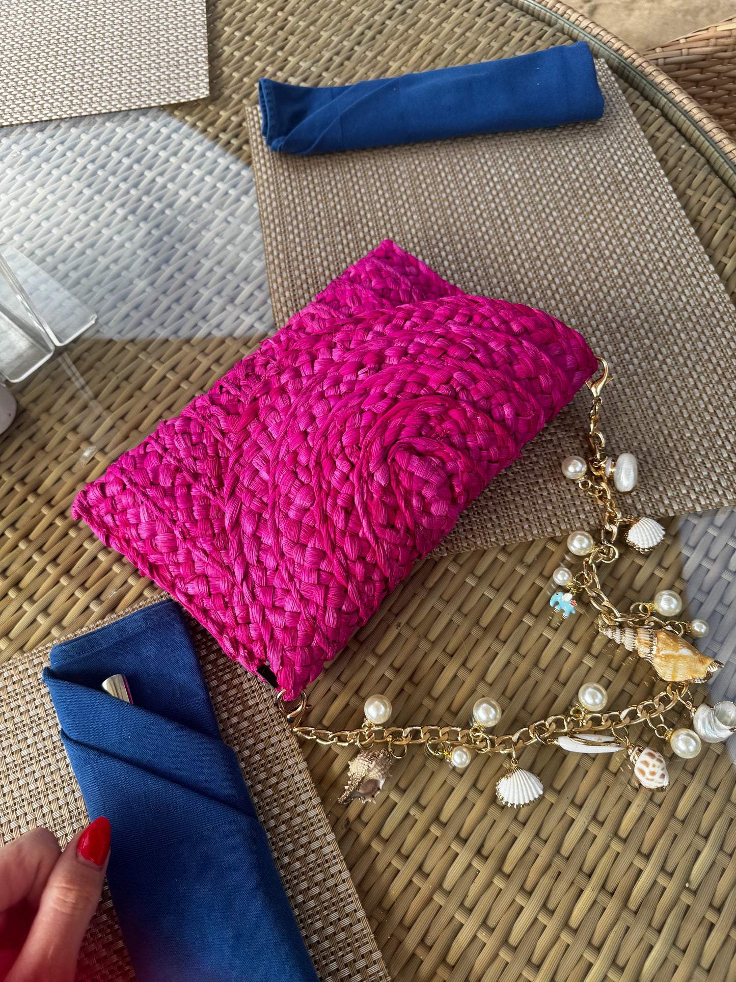 Seashell Fantasy Handbag ~ featuring 14 carat gold Etty charm