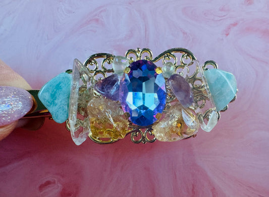 Belle pince à cheveux coquillage, accessoire de cheveux fantaisie, cheveux de sirène, cheveux de mariage, pince à cheveux dorée, accessoire de mariage, accessoire de demoiselle d'honneur, coquillages