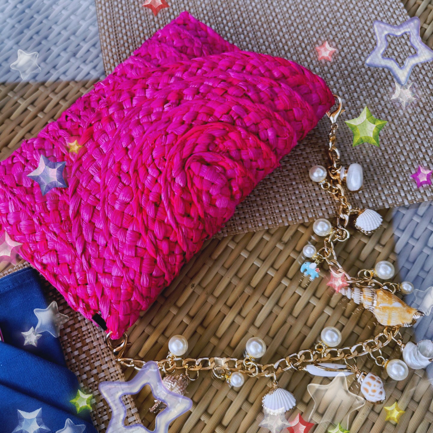 Seashell Fantasy Handbag ~ featuring 14 carat gold Etty charm