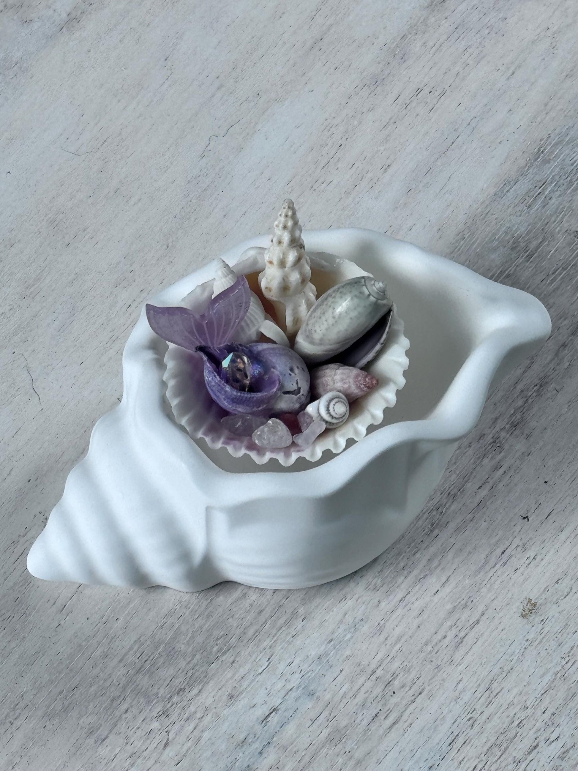 Unique Whimsical Conch Shell Collectable Gift, Mother’s Day, personalised gift