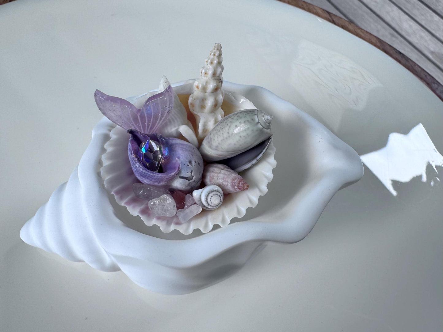 Unique Whimsical Conch Shell Collectable Gift, Mother’s Day, personalised gift
