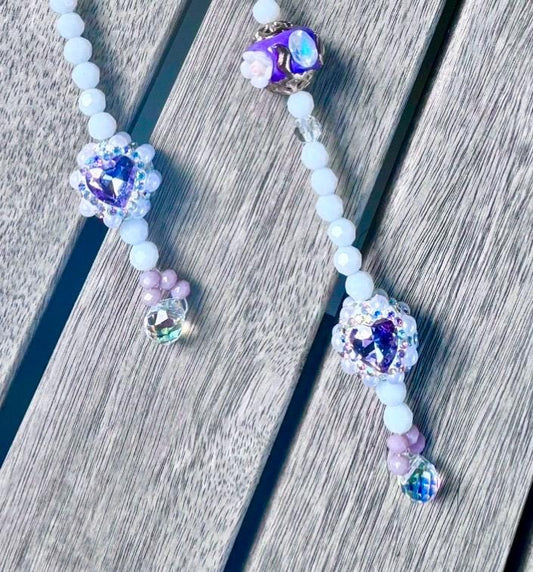 Personalised Handmade Bag Charm, Key ring, featuring swarovski crystals, Mothers Day, Bridal, Birthday, Best Friend gift