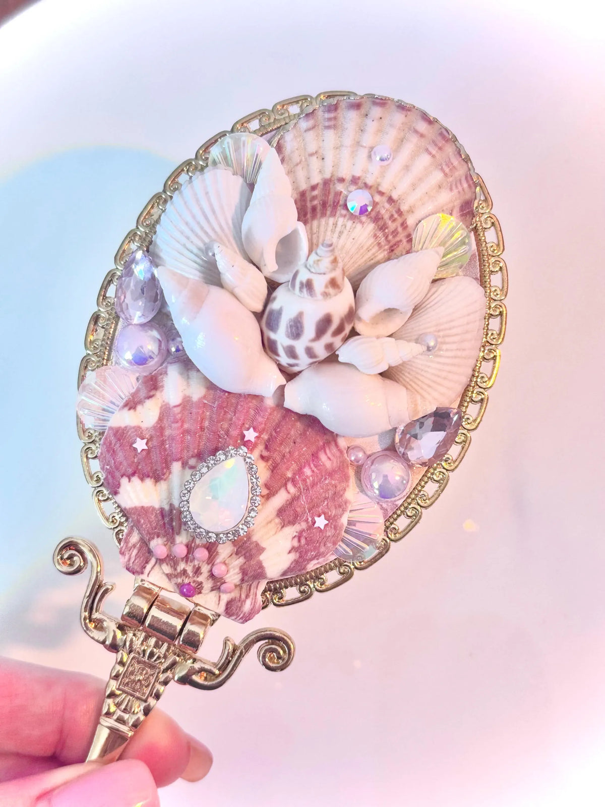 Mermaid Fantasy Seashell Mirror