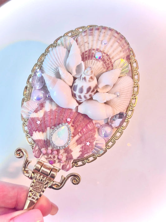 Mermaid Fantasy Seashell Mirror
