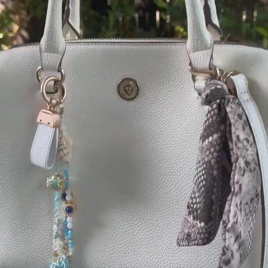 Personalised Handmade Bag Charm, ‘Mum’, Key ring, featuring swarovski crystals, Mothers Day, Bridal, Birthday, Best Friend gift